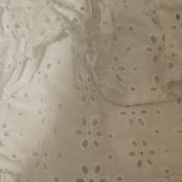 Girls Limited Too White Ruffle Eyelet Skirt Size 7/8 - Picture 3 of 5